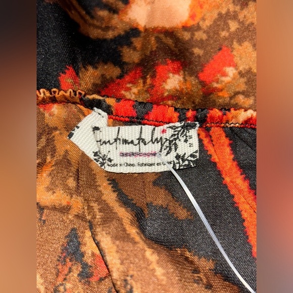 Intimately Free People Midnight Milan Satin Ethereal Floral Midi Dress Women Ms - Picture 3 of 7